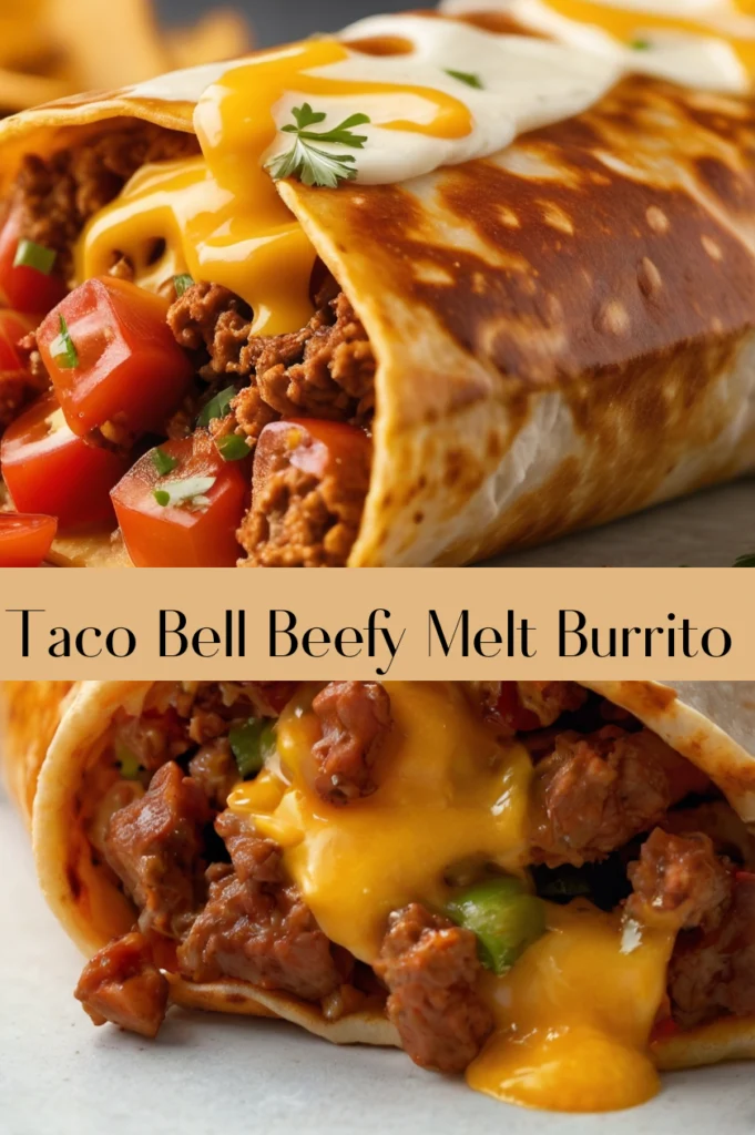 Beefy Melt Burrito