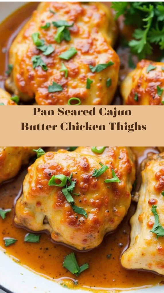 Cajun Butter Chicken Thighs