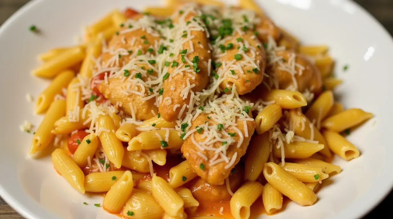 Garlic Parmesan Chicken Pasta