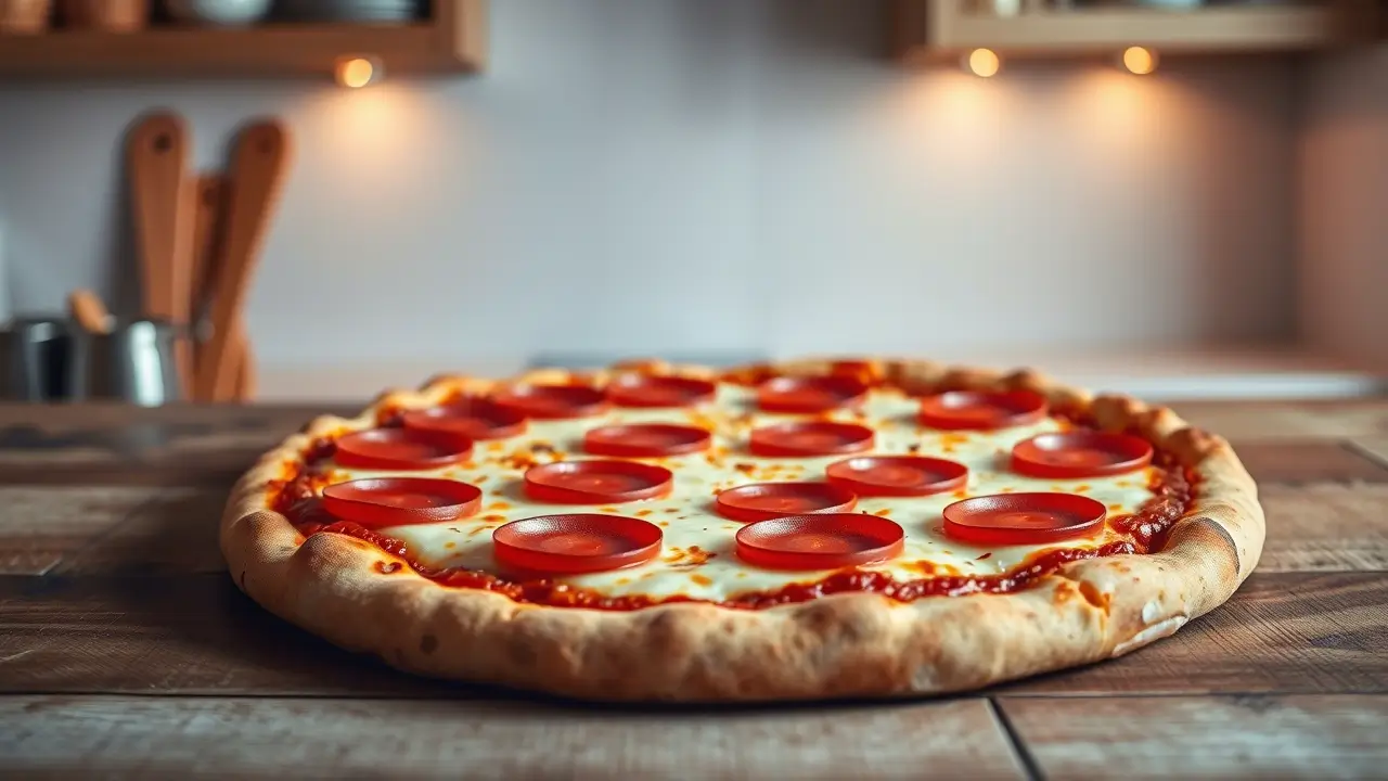 Homemade Pepperoni Pizza