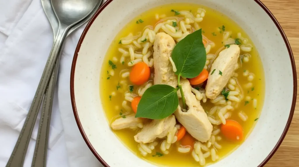 Lemon Chicken Orzo Soup