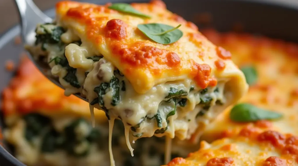 Mushroom and Spinach Lasagna