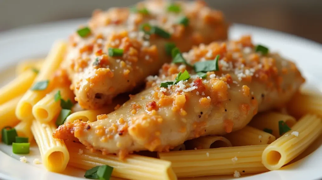 Parmesan Chicken Pasta1