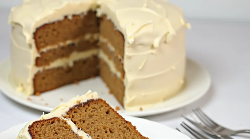 Spice Cake with Eggnog Buttercream