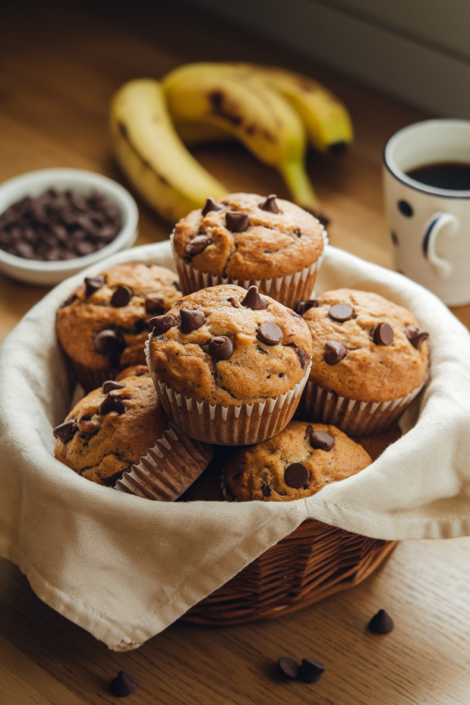 Banana Chocolate Chip Muffins