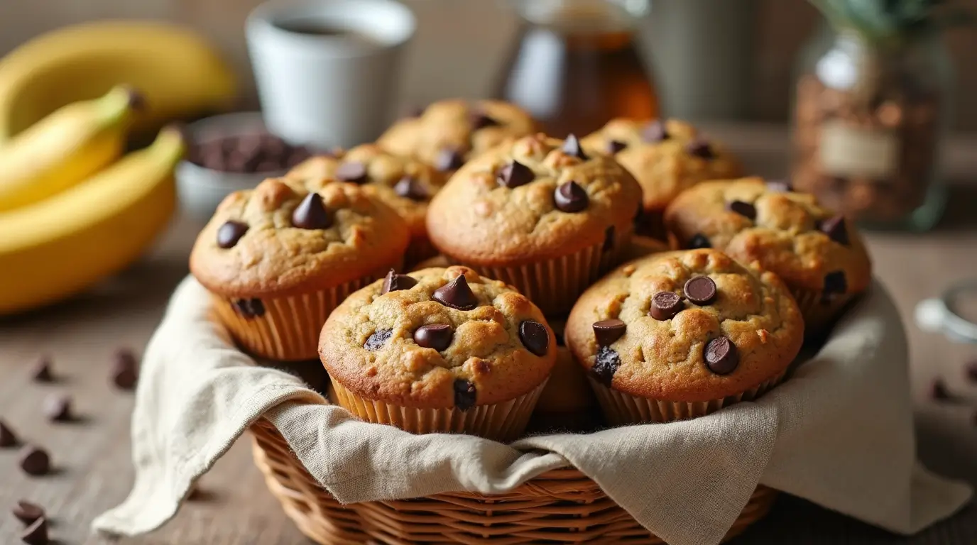Banana Chocolate Chip Muffins