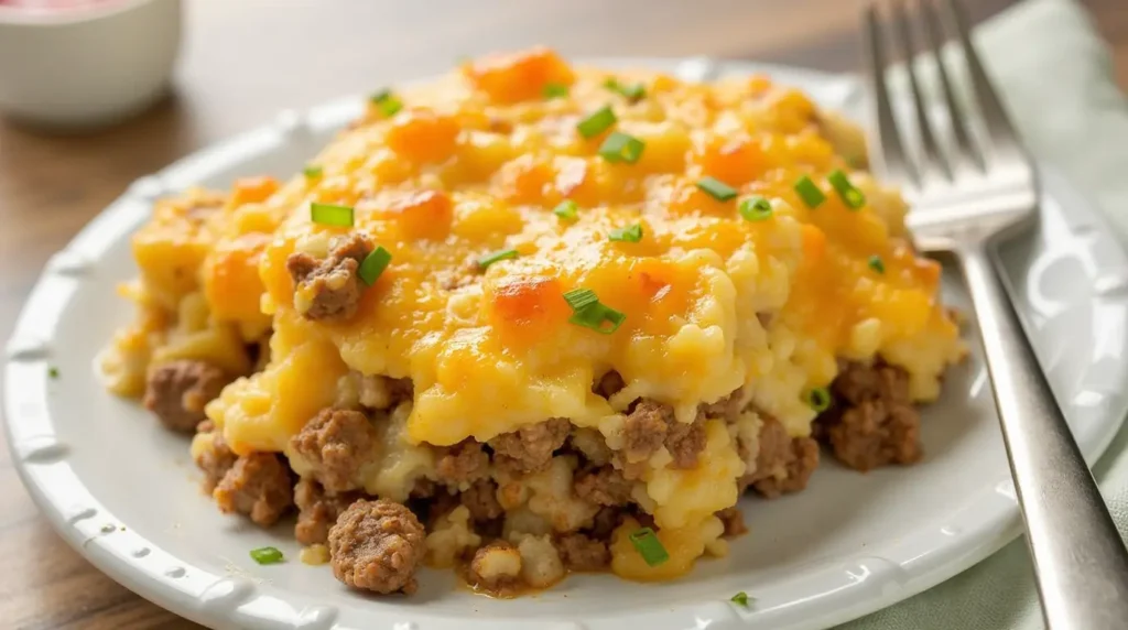 Cheesy Hamburger Potato Casserole1