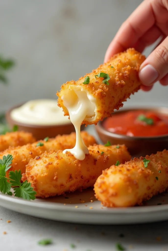 Crispy Mozzarella Sticks