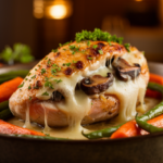 Garlic Butter Mushroom Stuffed Chicken