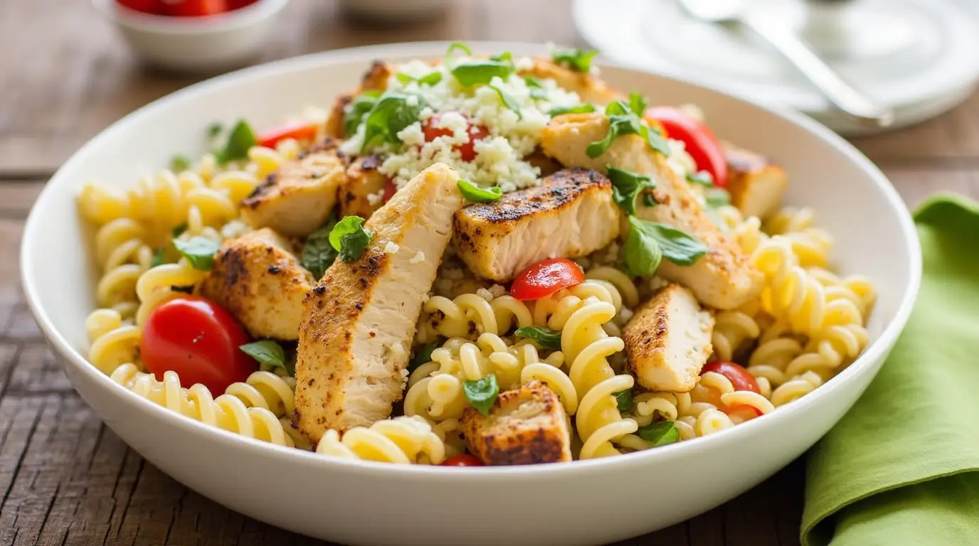 Grilled Chicken Pasta Salad