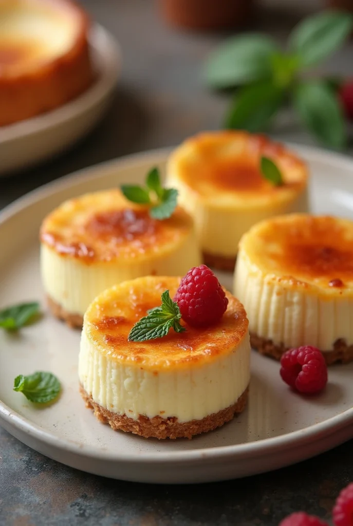 Mini Crème Brûlée Cheesecakes