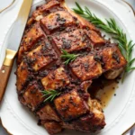 roasted leg of lamb