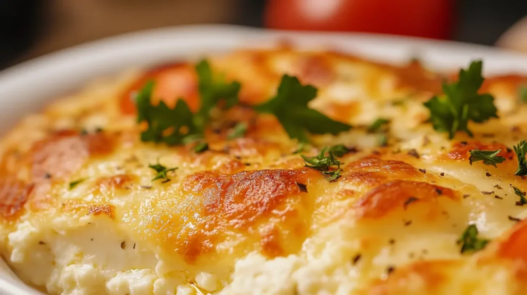 BAKED COTTAGE CHEESE EGGS