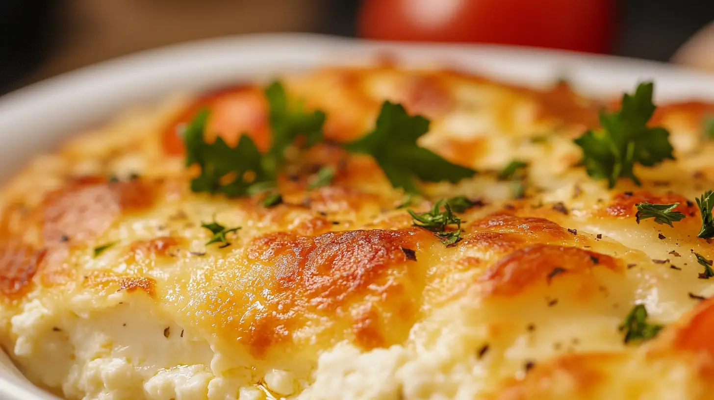 BAKED COTTAGE CHEESE EGGS