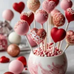 valentine's day cake pops