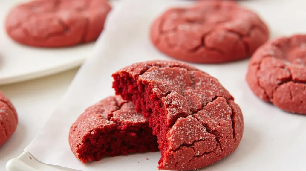 Red Velvet Sugar Cookies