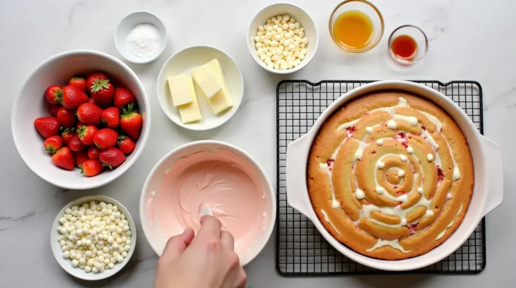 Strawberry Earthquake Cake2