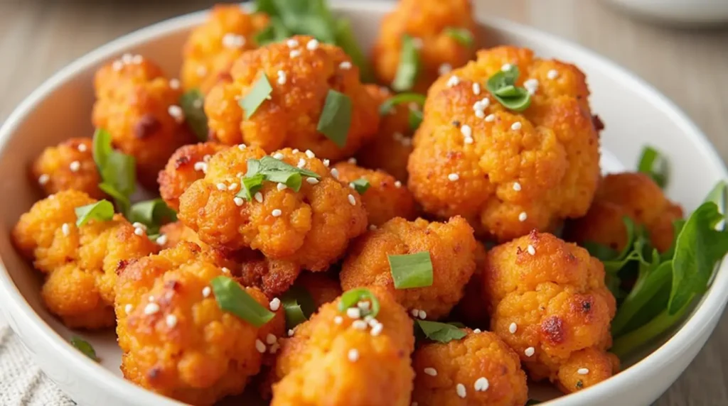 Air Fryer Buffalo Cauliflower2