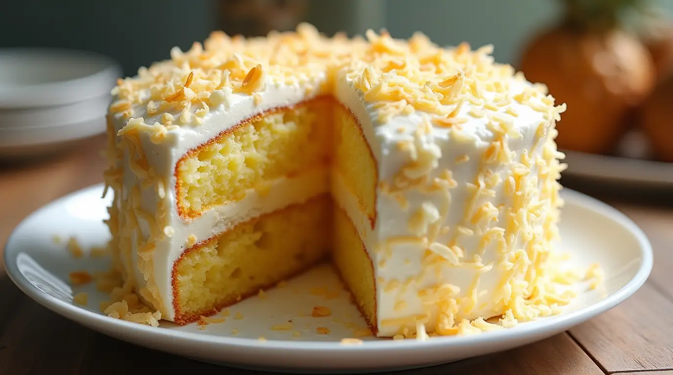 Pineapple Coconut Cake