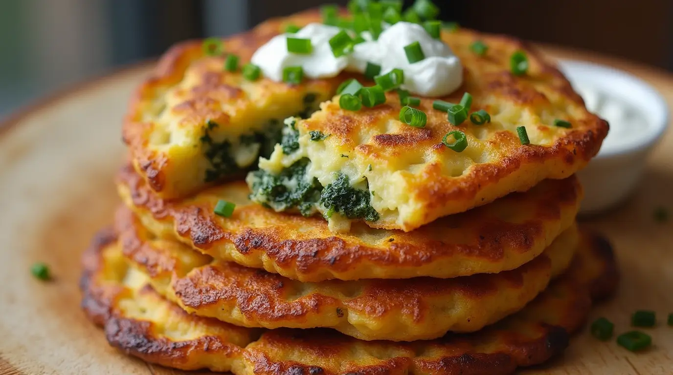 Stuffed Potato Pancakes