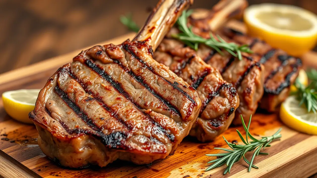 Grilled Lamb Loin Chops