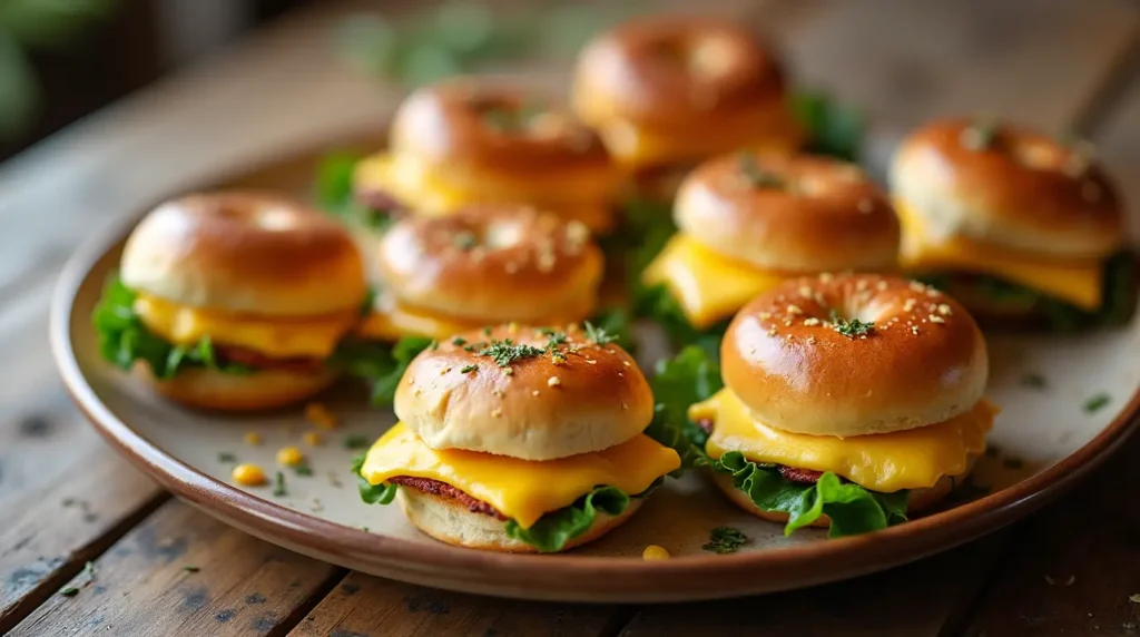 Bagel Breakfast Sliders