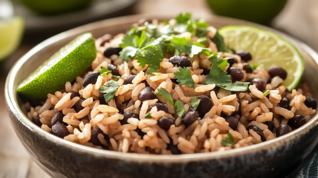 Black beans and rice1
