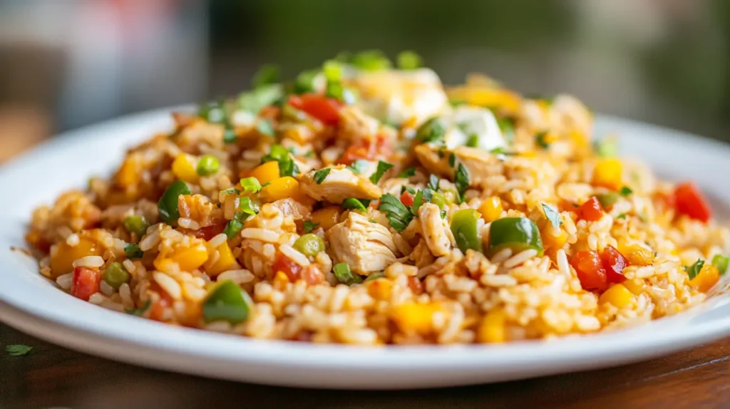 Chicken Fajita Rice Casserole 1