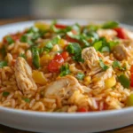 Chicken Fajita Rice Casserole