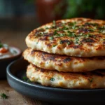 Garlic Cottage Cheese Flatbread