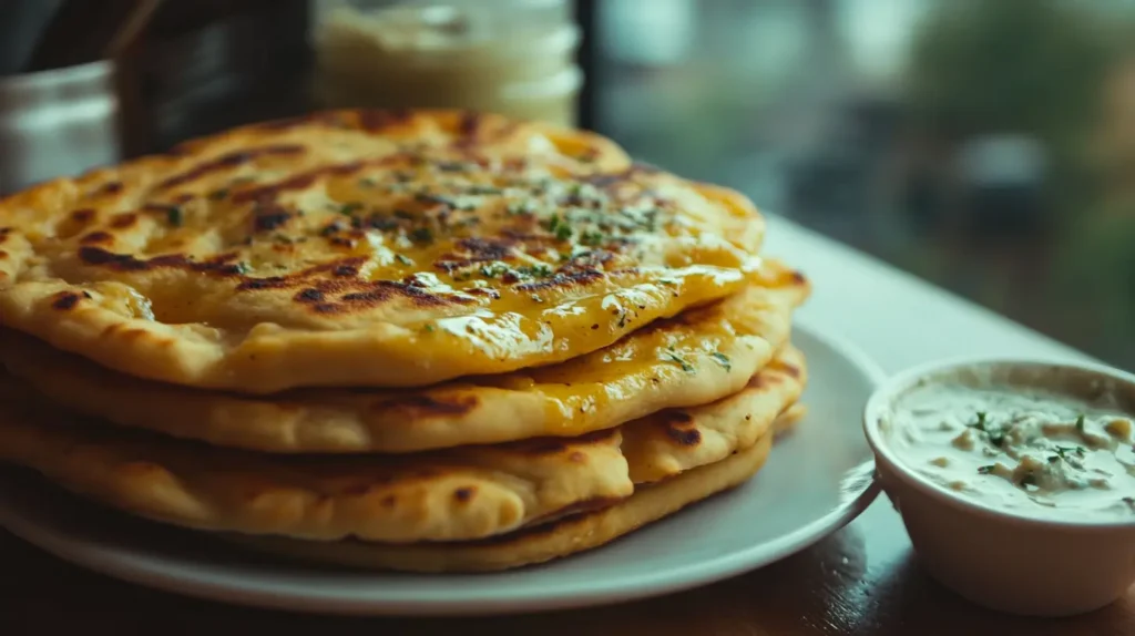 Garlic Cottage Cheese Flatbread1