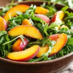 Peach Arugula Salad