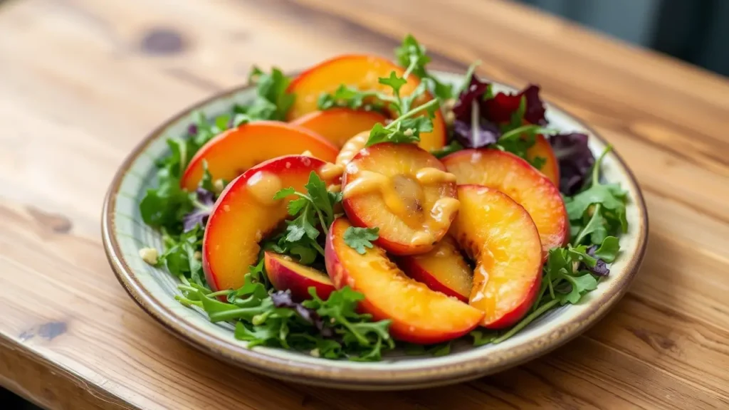 Peach Arugula Salad2


