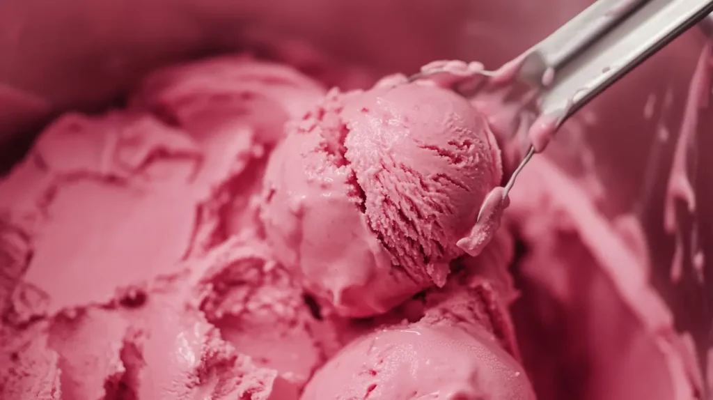 homemade strawberry ice cream