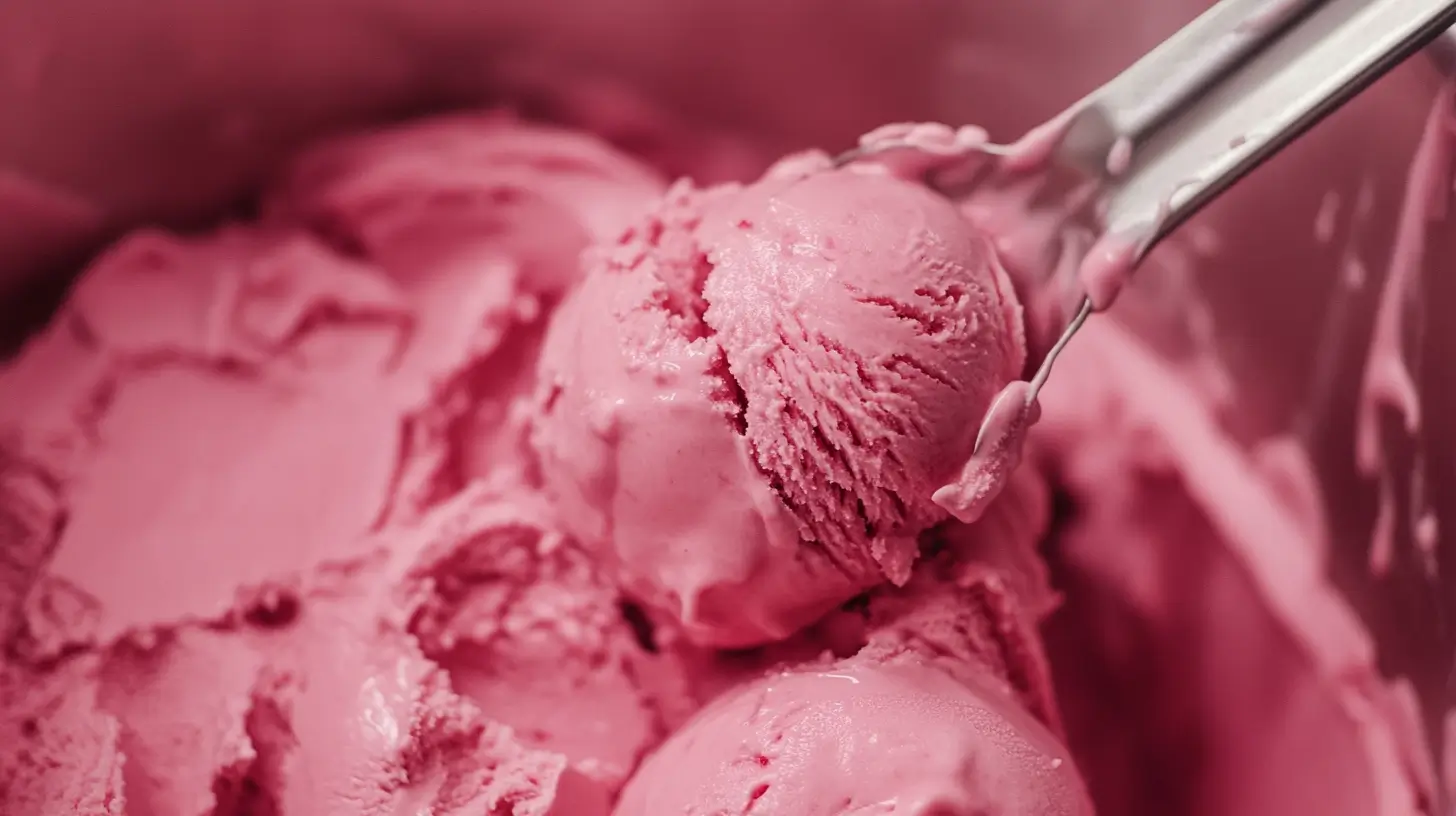 homemade strawberry ice cream