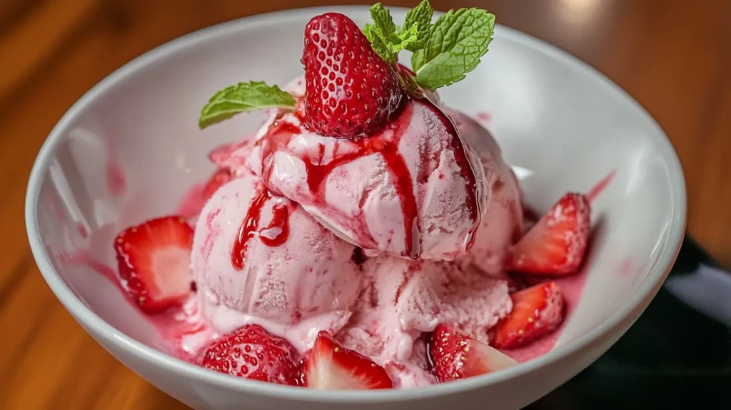 homemade strawberry ice cream1