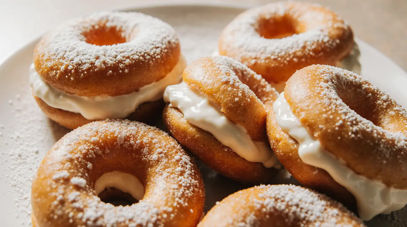 Crispy and Creamy Doughnuts
