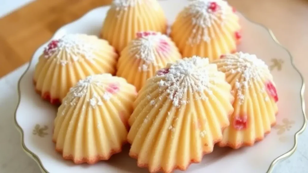 Lemon Raspberry Madeleines