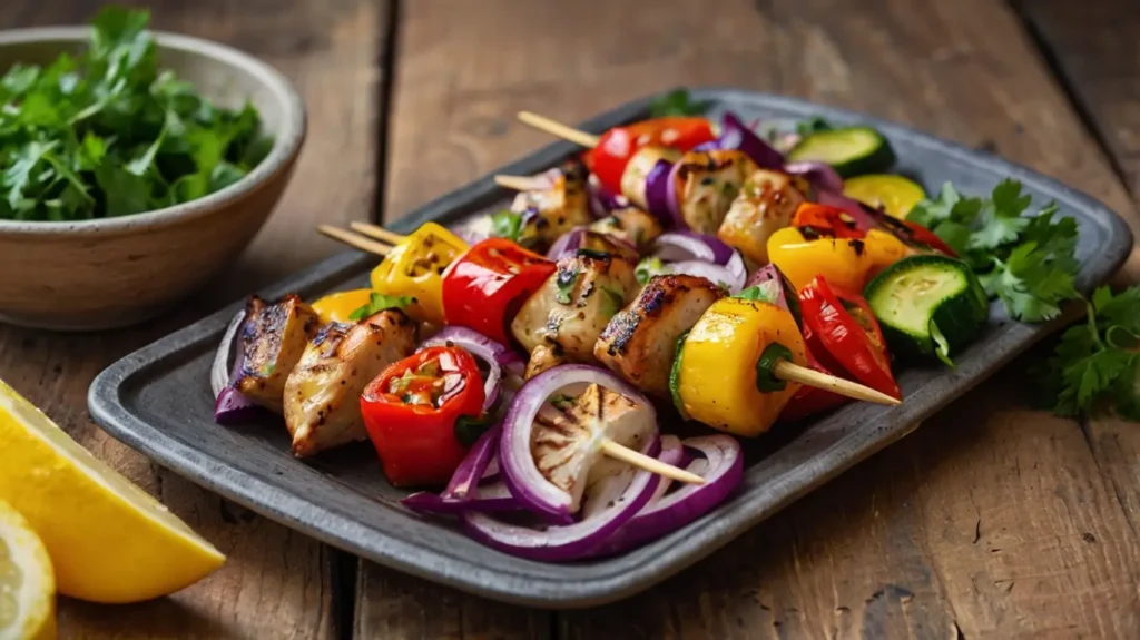 Grilled Lemon Chicken Kabobs1