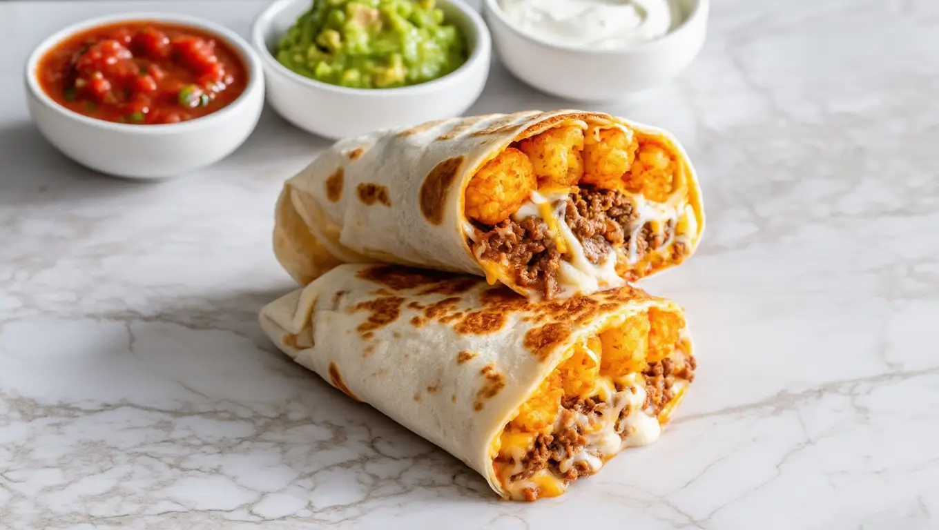 Cheesy Potato Burritos