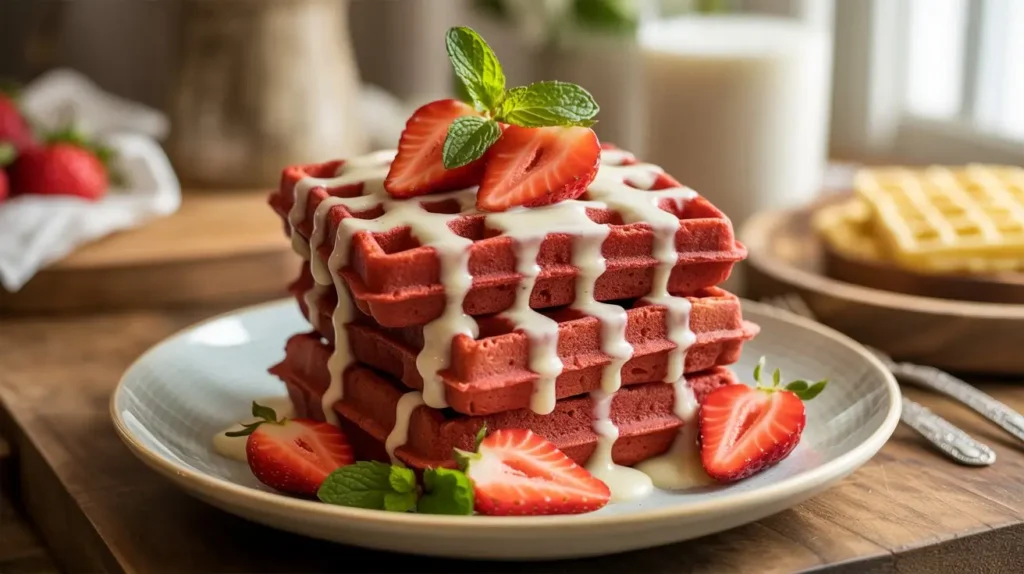 Red Velvet Waffles2